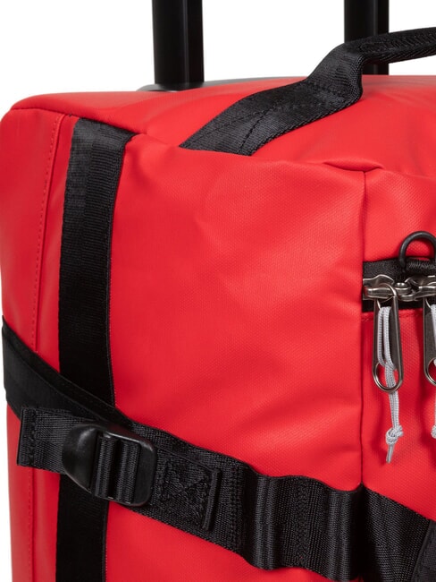 DUFFEL PACK WHEEL S Small water-repellent duffel bag trolley tarp red - Hand luggage