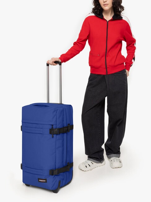 TRANSIT'R M Medium size trolley electric blue - Semi-rigid Trolley Cases