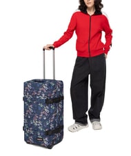 EASTPAK TRANSIT'R M Medium size trolley flora fade navy - Semi-rigid Trolley Cases - 6