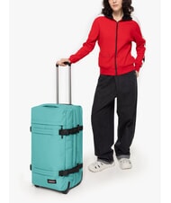 EASTPAK TRANSIT'R M Medium size trolley stream blue - Semi-rigid Trolley Cases - 6