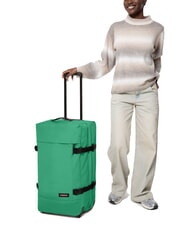 EASTPAK TRANVERZ M Medium trolley gem green - Semi-rigid Trolley Cases - 6