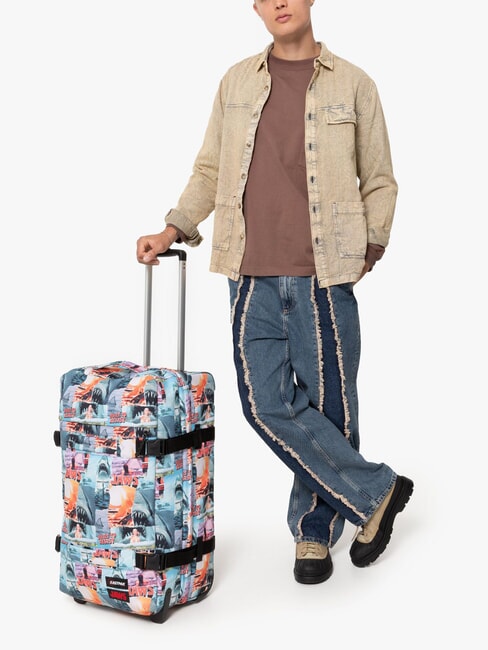 TRANSIT'R M x JAWS Medium size trolley jaws print - Semi-rigid Trolley Cases