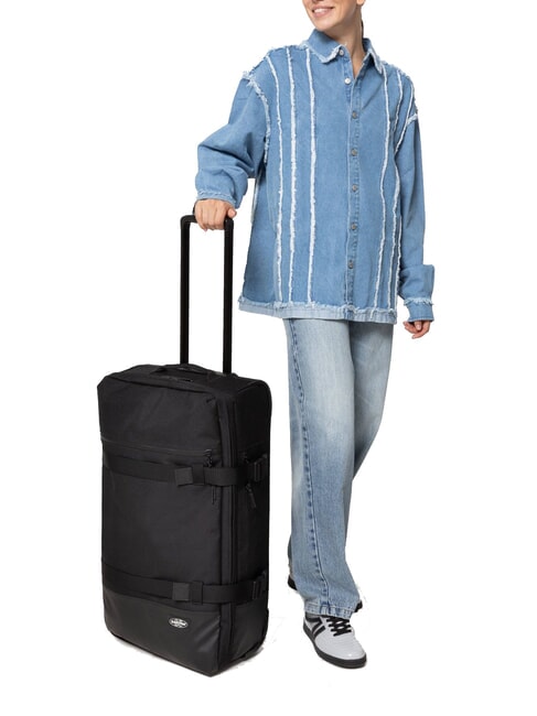 ICON TRAVELR M Medium size trolley on black - Semi-rigid Trolley Cases