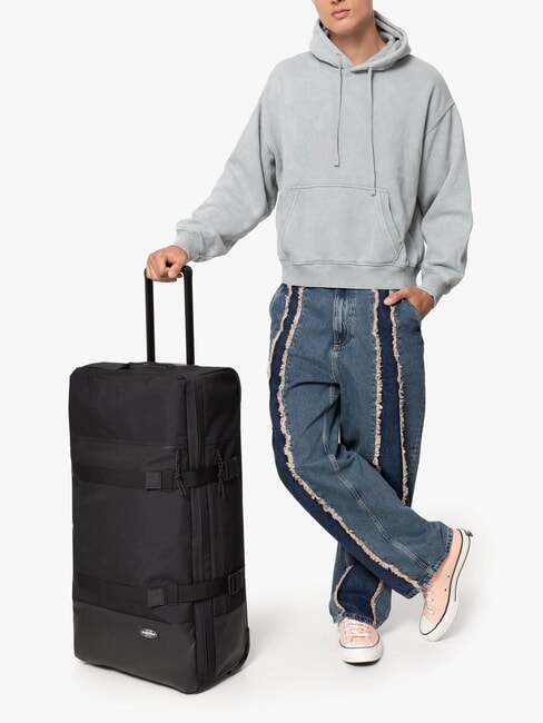 ICON TRAVELR L Large size trolley on black - Semi-rigid Trolley Cases