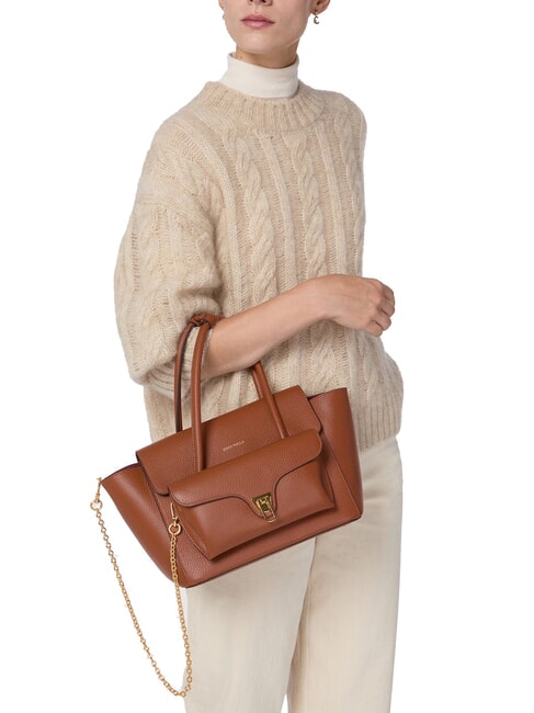 DOUBLE BEAT Shoulder bag cognac - Women&rsquo;s Bags