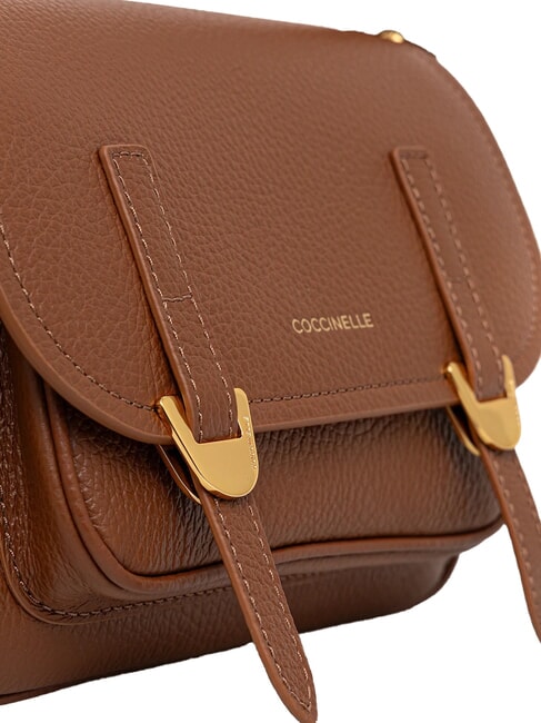 CAMPUS Mini shoulder bag, in leather cognac - Women’s Bags