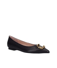 COCCINELLE C-ME SMOOTH Smooth leather ballerinas Black - Women’s shoes - 3