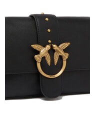 PINKO LOVE ONE CLASSIC SLOUCHY Leather shoulder bag black-antique gold - Women’s Bags - 3