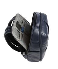 PIQUADRO RUSSEL 14" laptop backpack, in leather blue - Laptop backpacks - 3