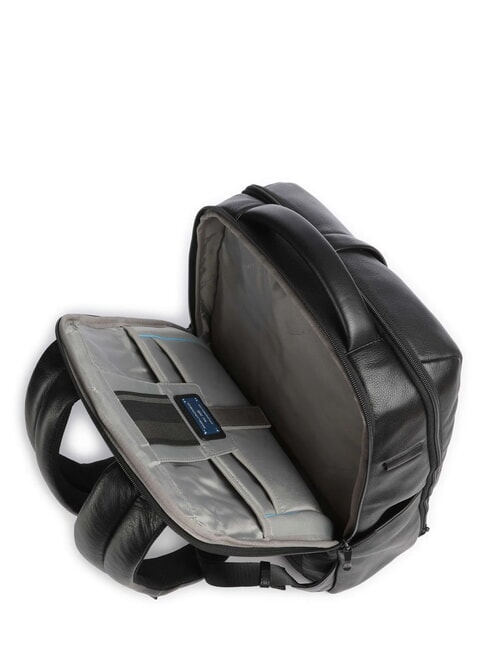 RUSSEL 14" laptop backpack, in leather Black - Laptop backpacks
