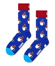 HAPPY SOCKS HOLIDAY STRIPED CRACKER Gift set socks 2 pairs dark red - Men's Socks - 3