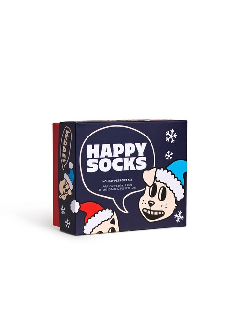 HOLIDAY CAT&DOG Gift set socks 2 pairs blue - Men's Socks