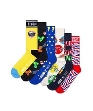 HAPPY SOCKS ELTON JOHN Gift set of 6 pairs of socks yellow - Men's Socks - 9