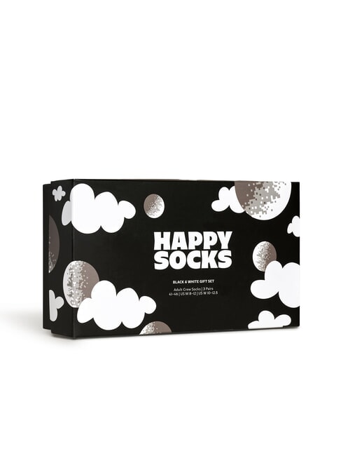 BLACK AND WHITE Gift set of 3 pairs of socks black - Men's Socks