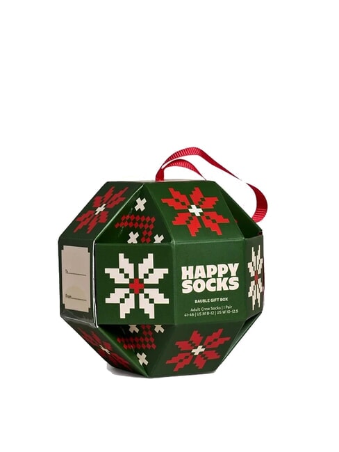 SNOWFLAKE Gift set of 1 pair of socks dark green - Men's Socks