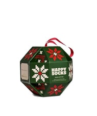 HAPPY SOCKS SNOWFLAKE Gift set of 1 pair of socks dark green - Men's Socks - 3