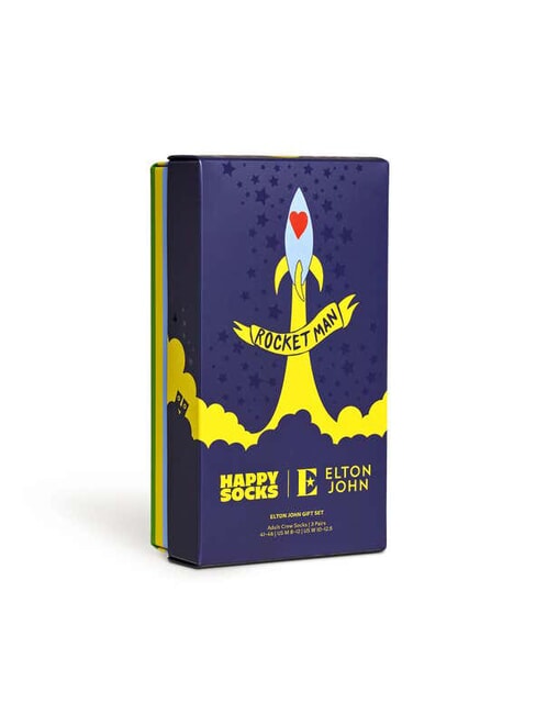 ELTON JOHN Gift set of 3 pairs of socks black - Men's Socks