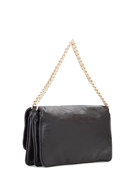 LOUISE Medium shoulder bag with chain handle black - Women’s Bags