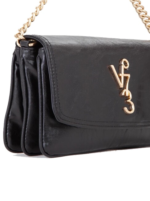 LOUISE Medium shoulder bag with chain handle black - Women’s Bags