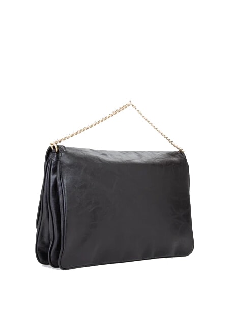 LOUISE Large shoulder bag with chain handle black - Women’s Bags