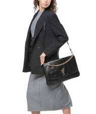 V73 LOUISE Large shoulder bag with chain handle black - Women’s Bags - 6