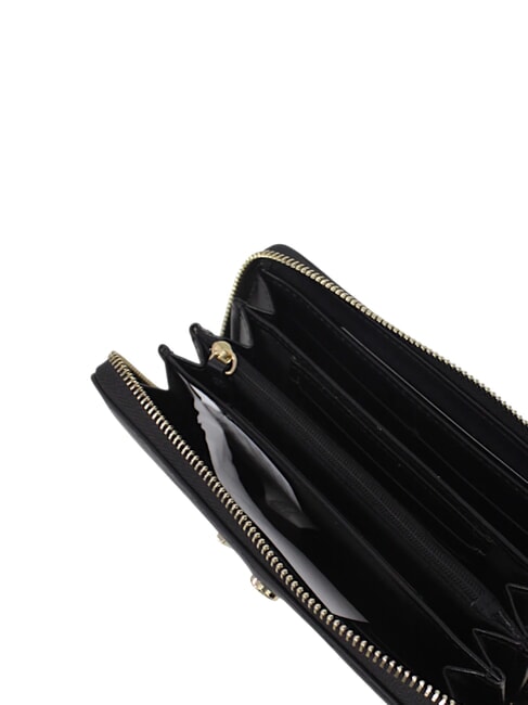 LOUISE Large zip-around wallet black - Women’s Wallets