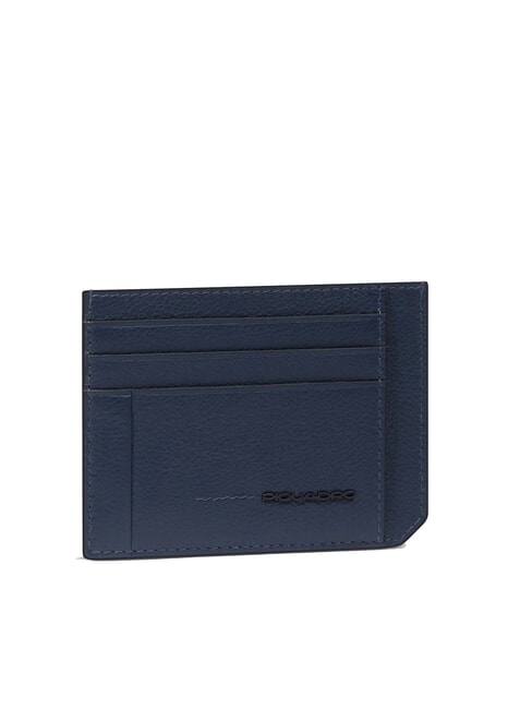 W137 Flat leather credit card holder blue - Men&rsquo;s Wallets