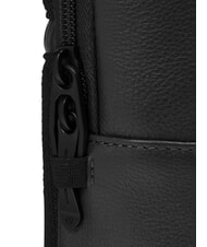 PIQUADRO W137 One-shoulder leather backpack Black - Laptop backpacks - 5