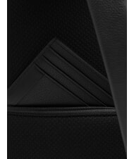 PIQUADRO W137 One-shoulder leather backpack Black - Laptop backpacks - 6