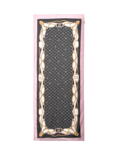 LOGO Stole with print BLACK - Scarves