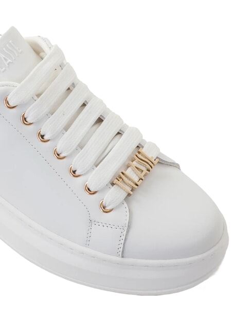 GEO Smooth leather platform sneakers white - Women’s shoes