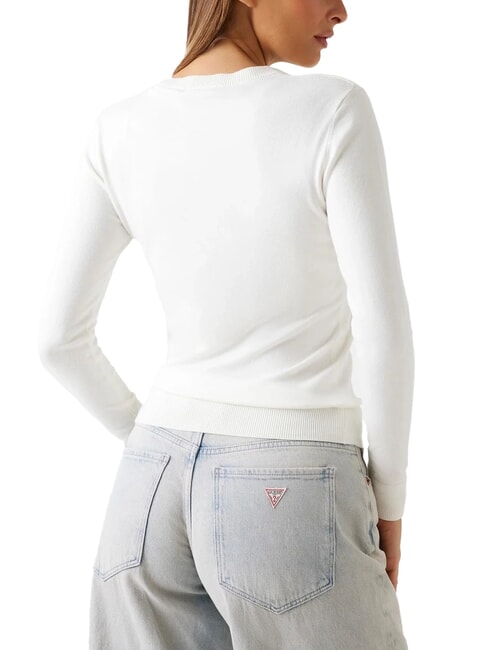 REYNA LOGO Crew neck sweater with applications cremwhi - Women's Sweaters