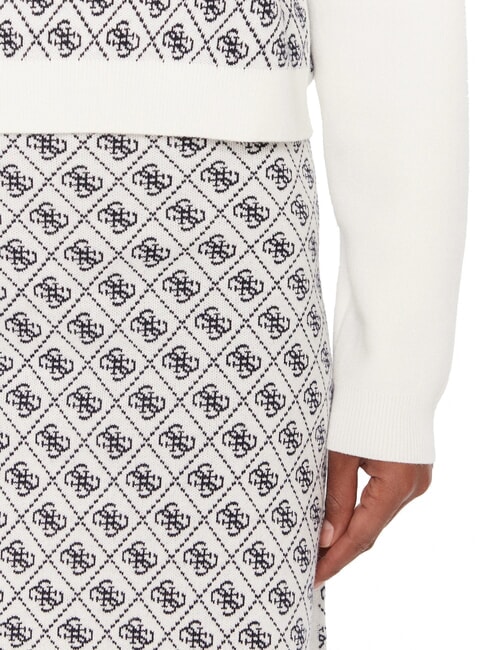 AUBREY Relaxed fit sweater 4g cream and blue - Women's Sweaters