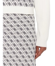 GUESS AUBREY Relaxed fit sweater 4g cream and blue - Women's Sweaters - 4