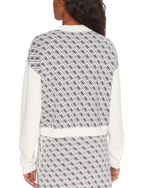 AUBREY Relaxed fit sweater 4g cream and blue - Women's Sweaters