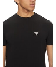 GUESS JOE SINGLE CREW NECK Stretch short-sleeved T-shirt jetbla - T-shirt - 3