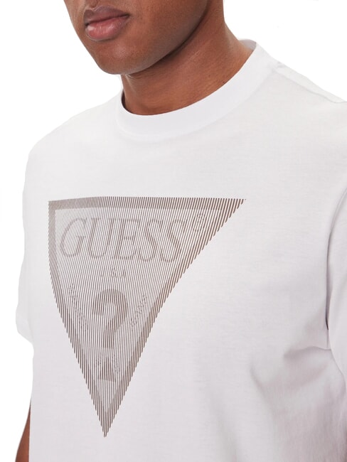 TRIANGLE LOGO Regular fit short sleeve t-shirt purwhite - T-shirt