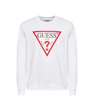 GUESS AUDLEY Triangle logo sweatshirt purwhite - Sweatshirts - 4