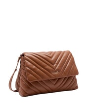 LIUJO LUNNY Medium quilted hobo bag suede - Women’s Bags - 2