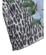 LIUJO ANIMALIER Printed scarf light denim - Scarves - 3