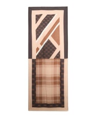 LIUJO CHECK Scarf brown light - Scarves - 2