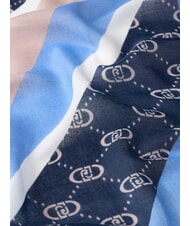 LIUJO CHECK Scarf light denim - Scarves - 3