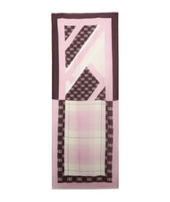 LIUJO CHECK Scarf fragrant lilac - Scarves - 2