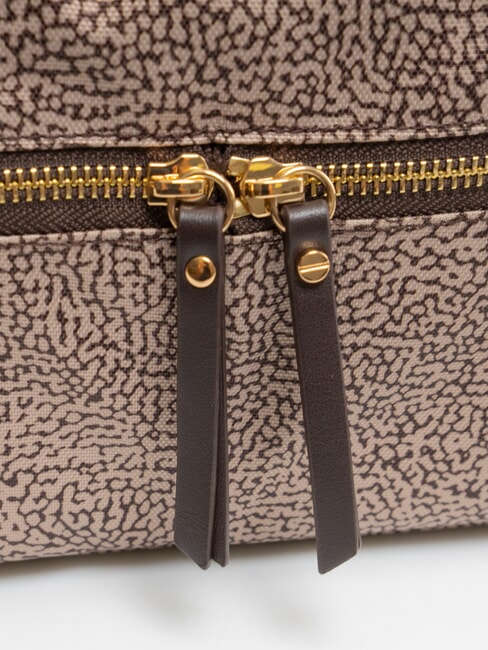 FLEXOS ZIP Mini shoulder bag natural op/dark brown - Women&rsquo;s Bags