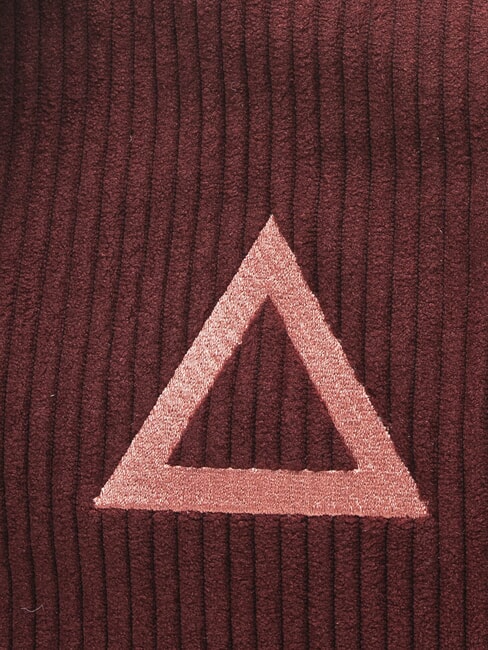 CORDUROY Clutch bag with wristlet and shoulder strap Bordeaux - Women&rsquo;s Bags