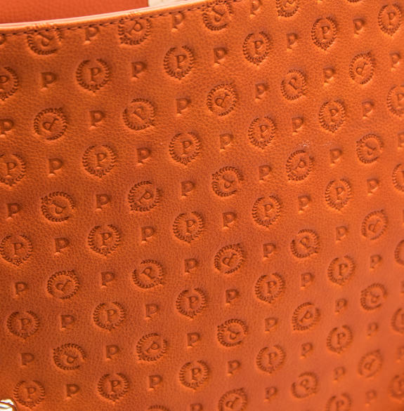 Embossed Heritage Shoulder bag ORANGE - Women&rsquo;s Bags