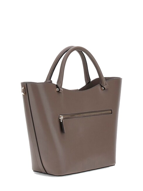 JANE Tote bag with shoulder strap dark taupe - Women’s Bags