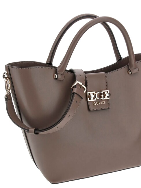 JANE Tote bag with shoulder strap dark taupe - Women’s Bags