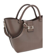 GUESS JANE Tote bag with shoulder strap dark taupe - Women’s Bags - 3