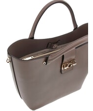 GUESS JANE Tote bag with shoulder strap dark taupe - Women’s Bags - 4
